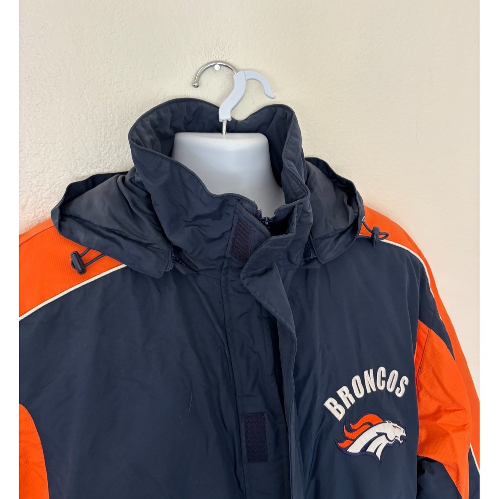 Vintage Denver Broncos Jacket XL Insulated Gorpcore 2000's Retro Full Zip Coat - Picture 7 of 16